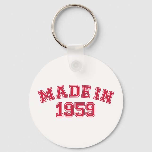 Made in 1959 key ring (Front)