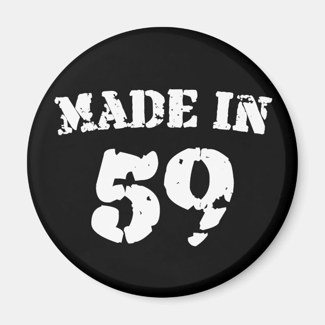 Made In 1959 Magnet (Front)