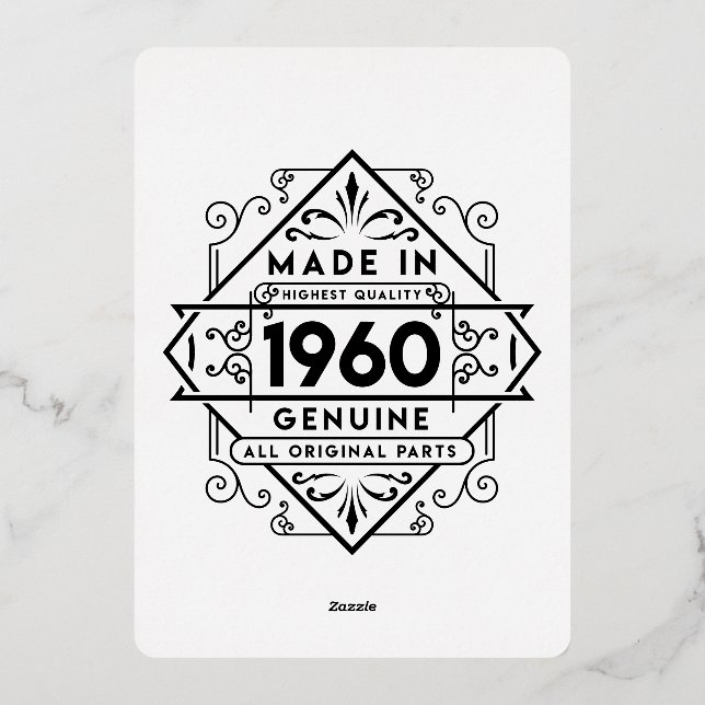 made in 1960 genuine  (Back)