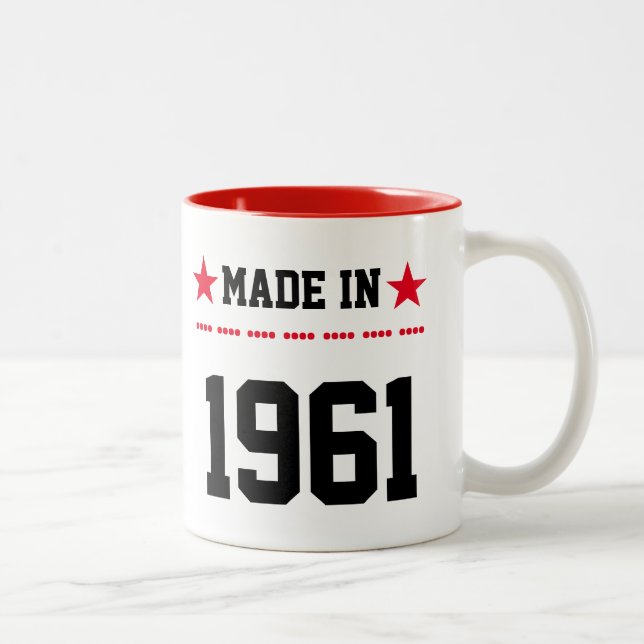 Made in 1961 Two-Tone coffee mug (Right)