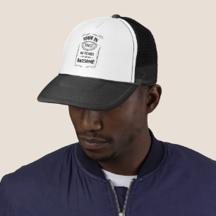 Made in 1962 60 years of being awesome 2022 bday trucker hat
