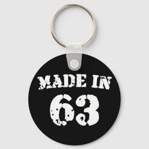 Made In 1963 Key Ring