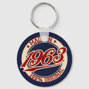 Made In 1963 Key Ring