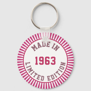 Made in 1963 key ring