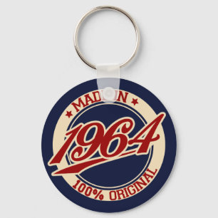 Made In 1964 Key Ring