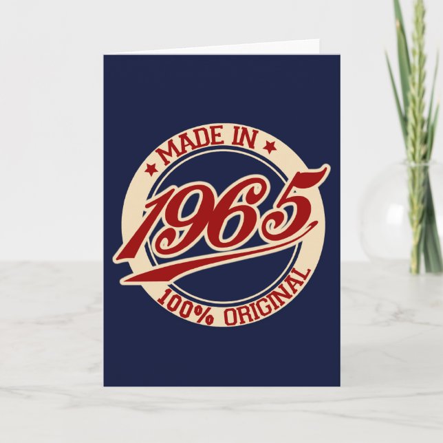 Made In 1965 Card (Front)