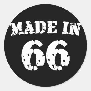 Made In 1966 Classic Round Sticker