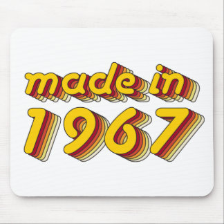 Made in 1967 (Yellow&Red) Mouse Pad