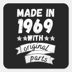 made in 1969 with original parts, square sticker