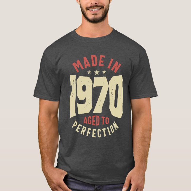 Made in 1970 53rd Birthday T-Shirt (Front)