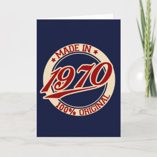 Made In 1970 Card