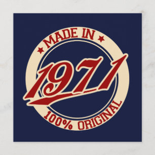 Made In 1971 Card