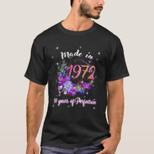 Made In 1972 Women 50Th Birthday Gifts 50 Year Old T-Shirt