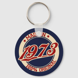 Made In 1973 Key Ring