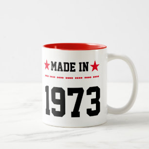 Made in 1973 Two-Tone coffee mug