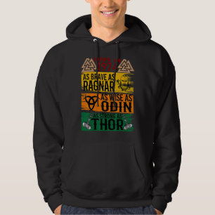 Made In 1974 As Brave As Ragnar As Wise As Odin Vi Hoodie