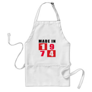 Made In 1974 Standard Apron