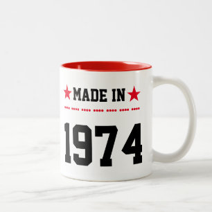 Made in 1974 Two-Tone coffee mug