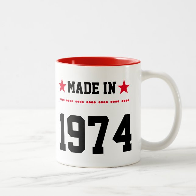 Made in 1974 Two-Tone coffee mug (Right)