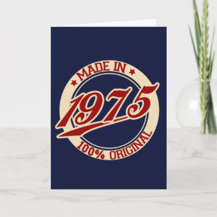 Made In 1975 Card