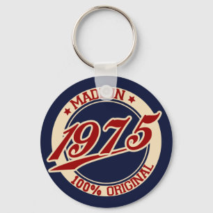 Made In 1975 Key Ring