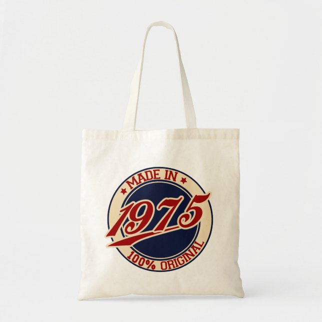 Made In 1975 Tote Bag (Front)