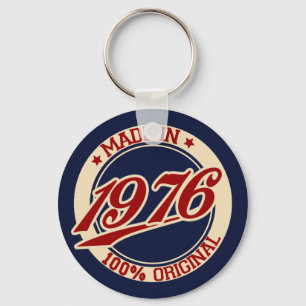 Made In 1976 Key Ring