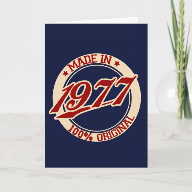 Made In 1977 Card (Front)