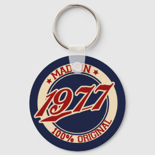 Made In 1977 Key Ring