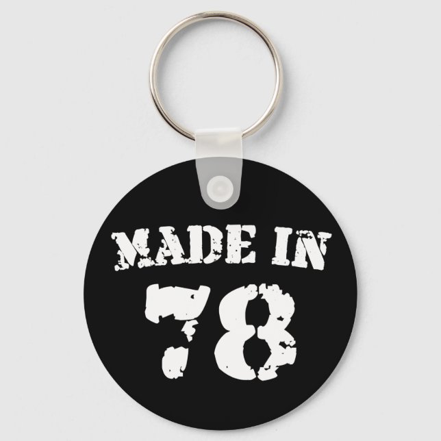Made In 1978 Key Ring (Front)