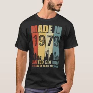 Made In 1979 Limited Edition 46 Years T-Shirt