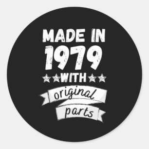 made in 1979 with original parts, classic round sticker