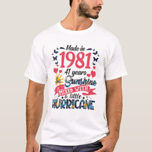Made In 1981 41 Years Of Being Sunshine 41St Birth T-Shirt