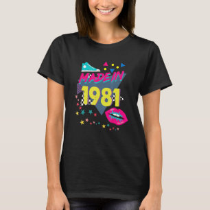Made In 1981 41st Birthday 80s 90s 1990s 1980s Nos T-Shirt