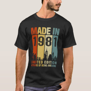 Made In 1981 42 Years Of Being Awesome T-Shirt