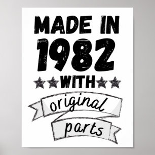 made in 1982 with original parts, poster