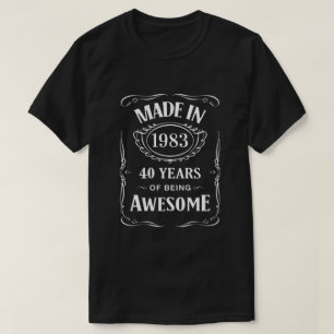 Made in 1983 40 years of being awesome 2023 bday T-Shirt