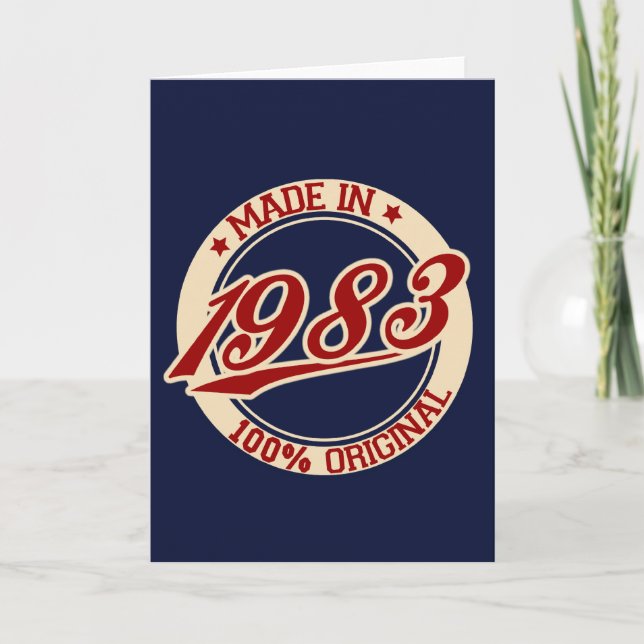 Made In 1983 Card (Front)