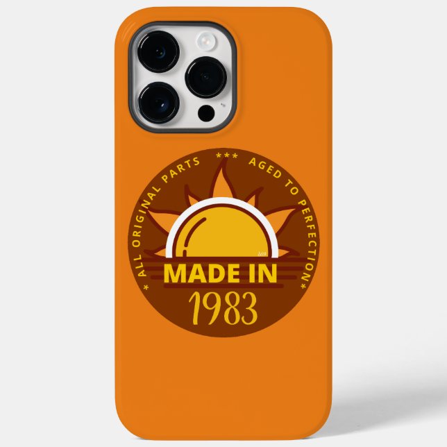 MADE IN 1983 funny birthday gift                   Case-Mate iPhone Case (Back)