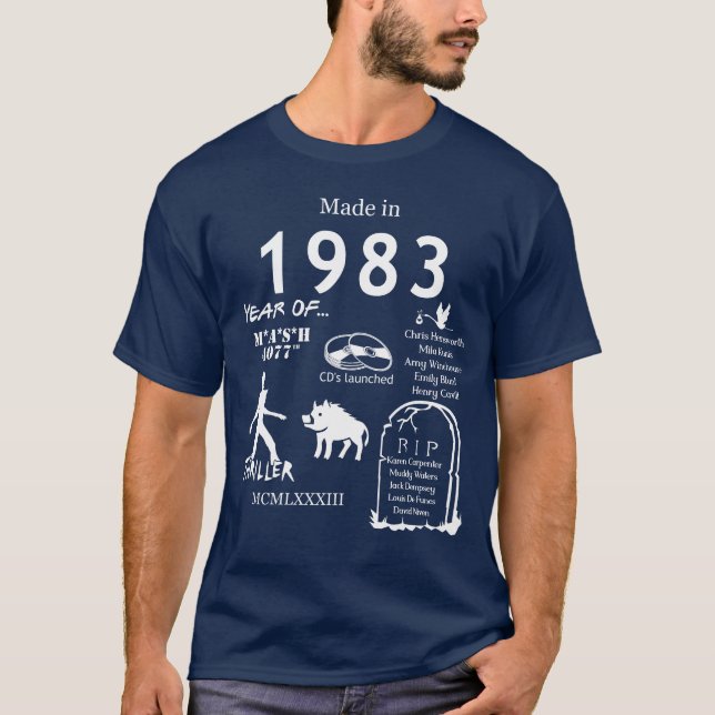 Made in 1983 TShirt (Front)