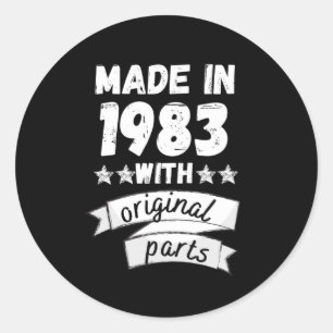 made in 1983 with original parts, classic round sticker
