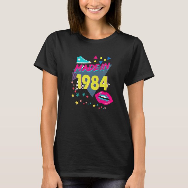 Made In 1984 38th Birthday 80s 90s 1990s 1980s Nos T-Shirt (Front)