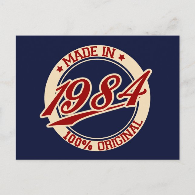 Made In 1984 Postcard (Front)