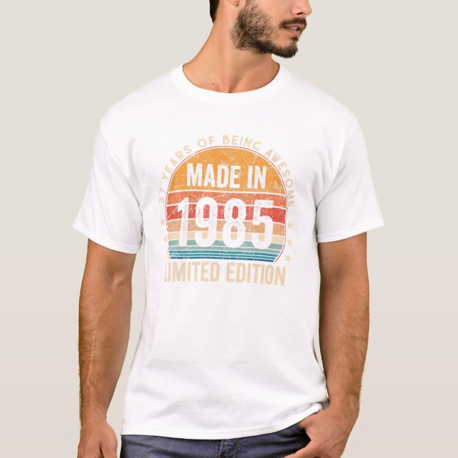Made In 1985 Birthday T-Shirt (Front)