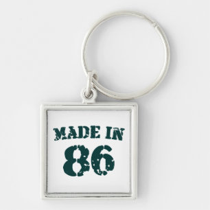 Made In 1986 Key Ring