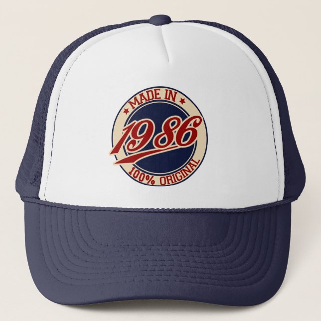 Made In 1986 Trucker Hat (Front)