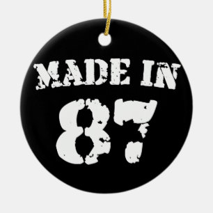 Made In 1987 Ceramic Tree Decoration