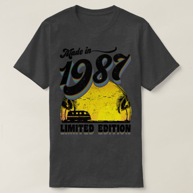 Made in 1987 Limited Edition T-Shirt (Design Front)