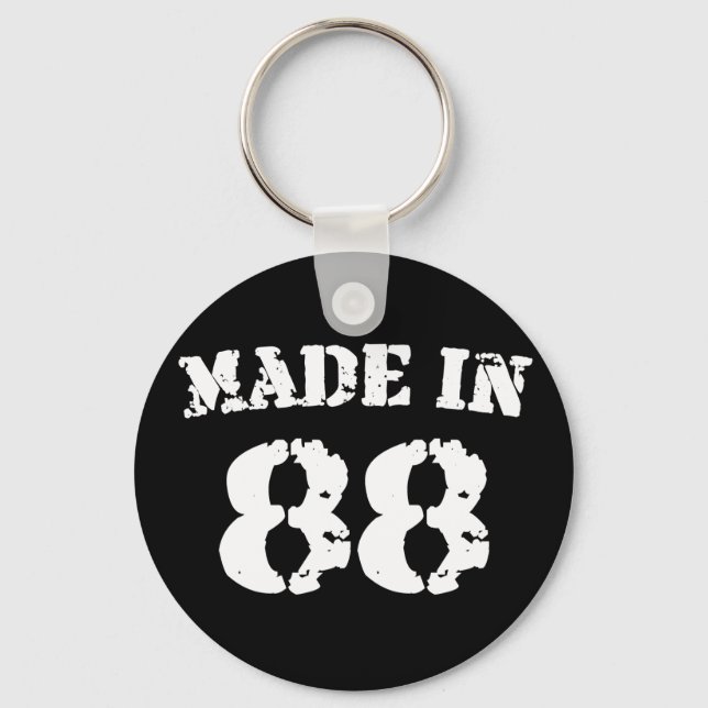 Made In 1988 Key Ring (Front)