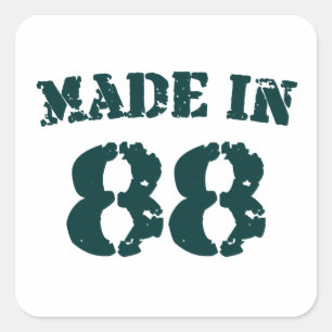 Made In 1988 Square Sticker